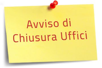 Chiusura ufficio Demografici e Protocollo