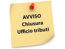 Chiusura ufficio tributi